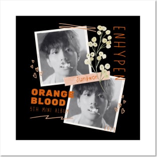 Jungwon ENHYPEN Orange Blood Posters and Art